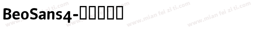BeoSans4字体转换