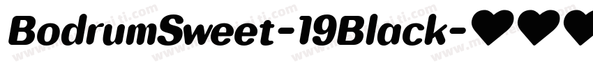 BodrumSweet-19Black字体转换