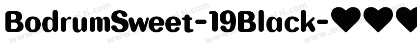 BodrumSweet-19Black字体转换
