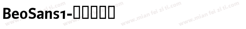 BeoSans1字体转换