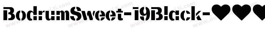 BodrumSweet-19Black字体转换