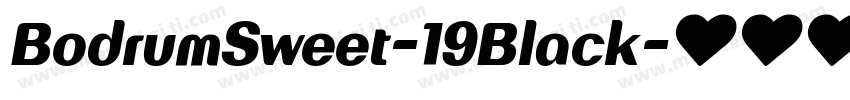 BodrumSweet-19Black字体转换
