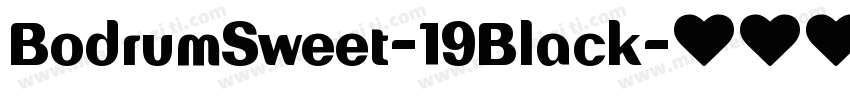 BodrumSweet-19Black字体转换