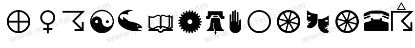 PIXymbolsDigitClockW字体转换