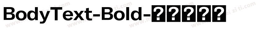 BodyText-Bold字体转换