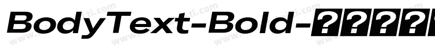 BodyText-Bold字体转换