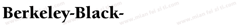 Berkeley-Black字体转换