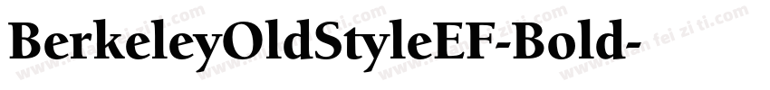 BerkeleyOldStyleEF-Bold字体转换