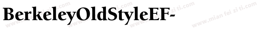 BerkeleyOldStyleEF字体转换