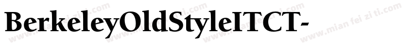 BerkeleyOldStyleITCT字体转换