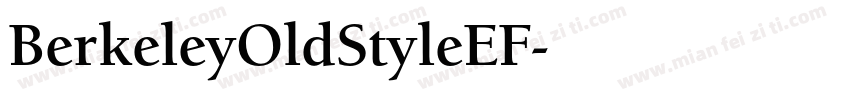 BerkeleyOldStyleEF字体转换