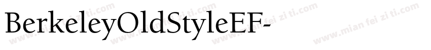 BerkeleyOldStyleEF字体转换