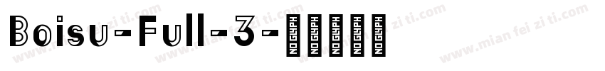 Boisu-Full-3字体转换