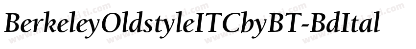 BerkeleyOldstyleITCbyBT-BdItal字体转换