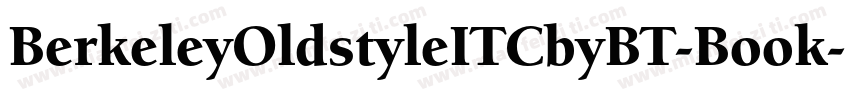BerkeleyOldstyleITCbyBT-Book字体转换