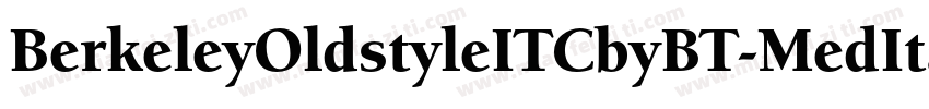 BerkeleyOldstyleITCbyBT-MedItal字体转换