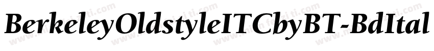 BerkeleyOldstyleITCbyBT-BdItal字体转换