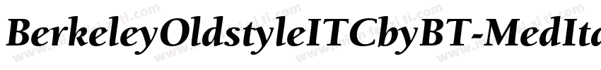BerkeleyOldstyleITCbyBT-MedItal字体转换
