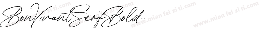 BonVivantSerifBold字体转换
