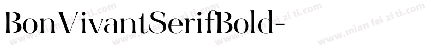 BonVivantSerifBold字体转换