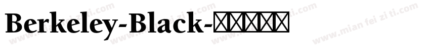 Berkeley-Black字体转换