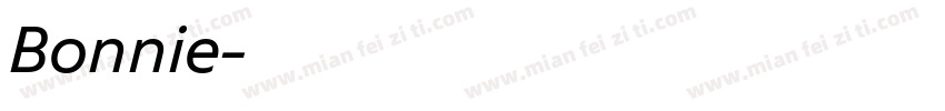 Bonnie字体转换