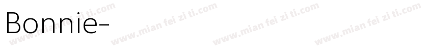 Bonnie字体转换