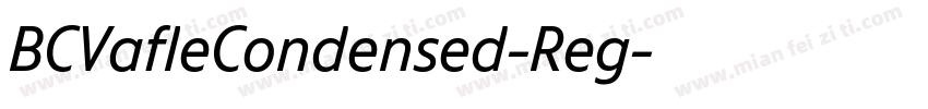 BCVafleCondensed-Reg字体转换