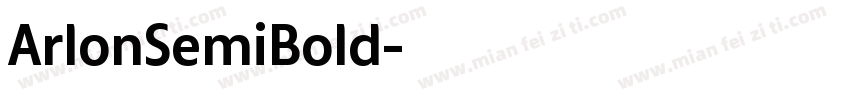 ArlonSemiBold字体转换