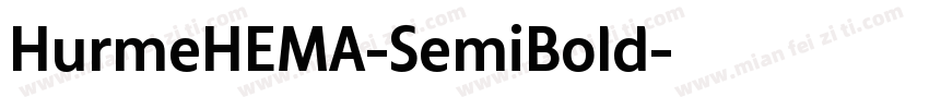 HurmeHEMA-SemiBold字体转换