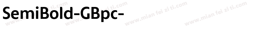 SemiBold-GBpc字体转换