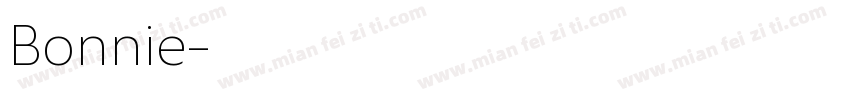 Bonnie字体转换