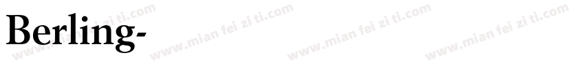 Berling字体转换