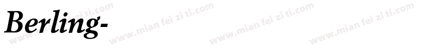 Berling字体转换