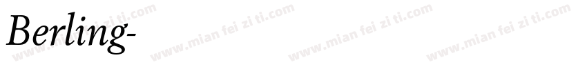 Berling字体转换