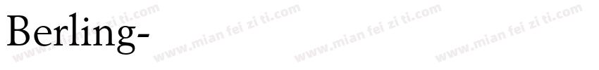 Berling字体转换
