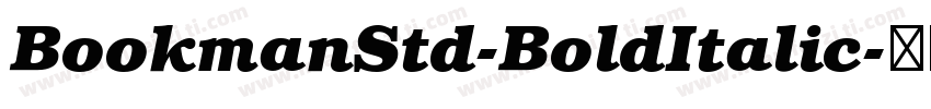 BookmanStd-BoldItalic字体转换