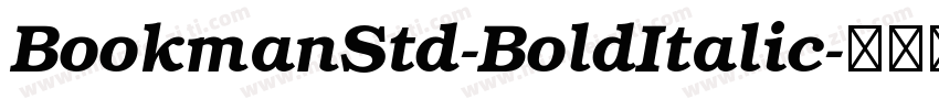 BookmanStd-BoldItalic字体转换