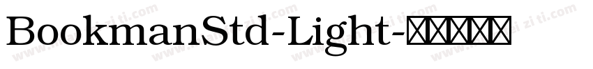 BookmanStd-Light字体转换