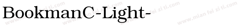 BookmanC-Light字体转换