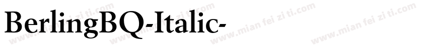 BerlingBQ-Italic字体转换