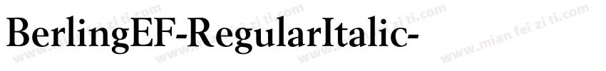 BerlingEF-RegularItalic字体转换