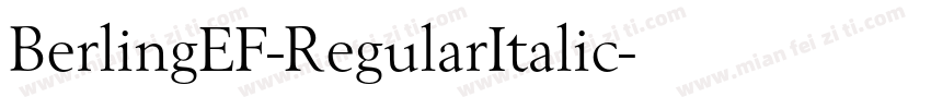 BerlingEF-RegularItalic字体转换