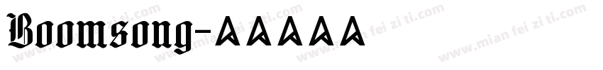 Boomsong字体转换