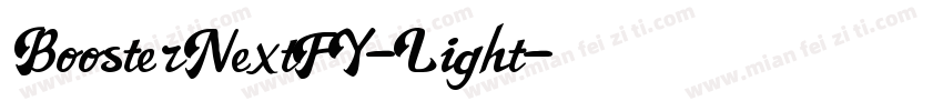 BoosterNextFY-Light字体转换