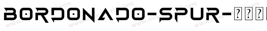 BORDONADO-SPUR字体转换