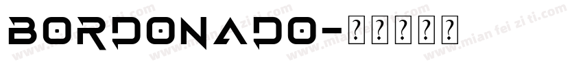 BORDONADO字体转换