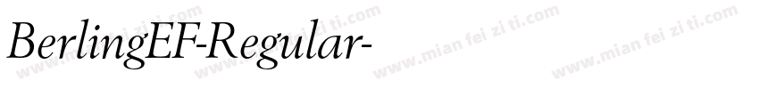 BerlingEF-Regular字体转换