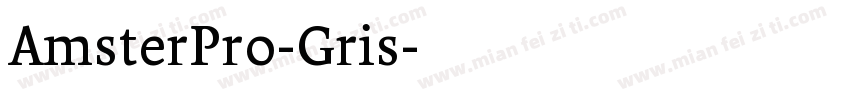 AmsterPro-Gris字体转换