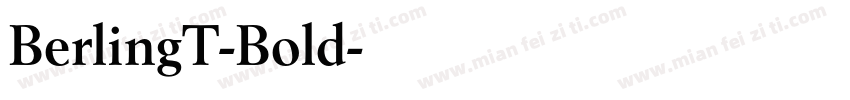 BerlingT-Bold字体转换
